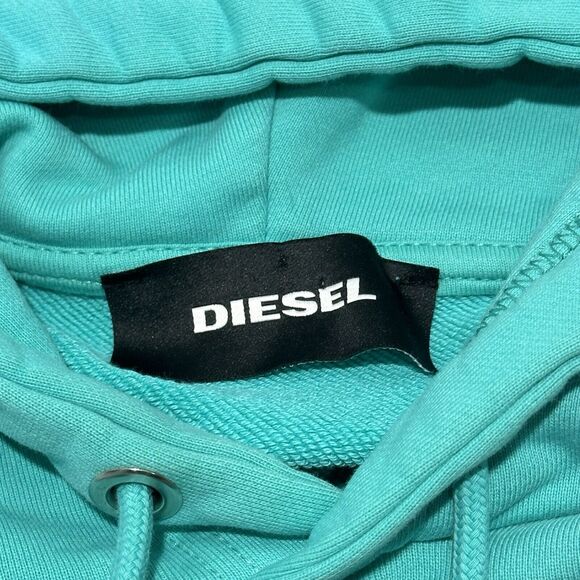 Diesel For Successful Living Hoodie Sweatshirt Sweater Mint Blue Men M NWOT - Picture 6 of 11